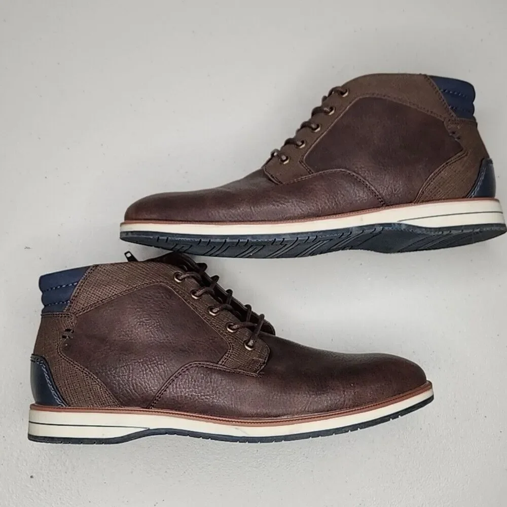 B-52 By Bullboxer Sully Men's Boots Size 6 Lace Up Side Zip Lace Up